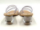 CULT GAIA Clear Acrylic Strap w/Clear Sphere Heel "Jennee" Sandals 40