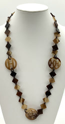 HERMES Station Buffalo Horn "Lena" Neckalce