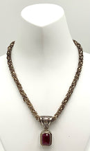FUSION Sterling & Ruby Necklace