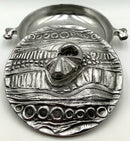 Don Drumm Round Textured Aluminum Paella Casserole