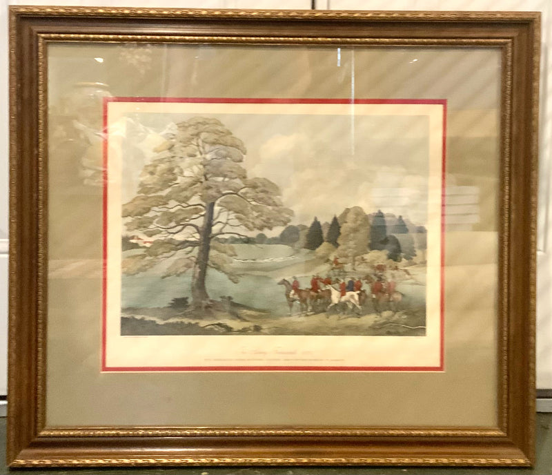 Pair of Vintage Hunt Scene Engravings