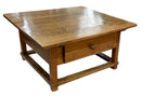Antique Pine Cocktail Table with Drawer