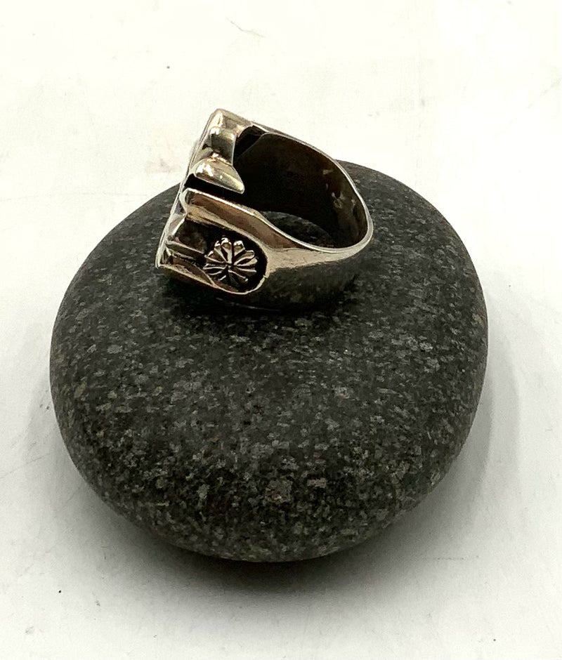 KING BABY Sterling Retired Cross Design Ring