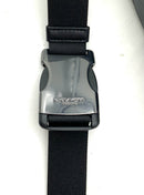 COACH Black Leather Graphite Signature Canvas Warren Belt Bag