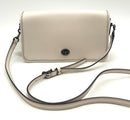 COACH Chalk Glovetanned Leather Turnlock Crossbody Bag