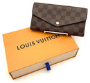LOUIS VUITTON Damier Ebene Canvas Envelope Wallet