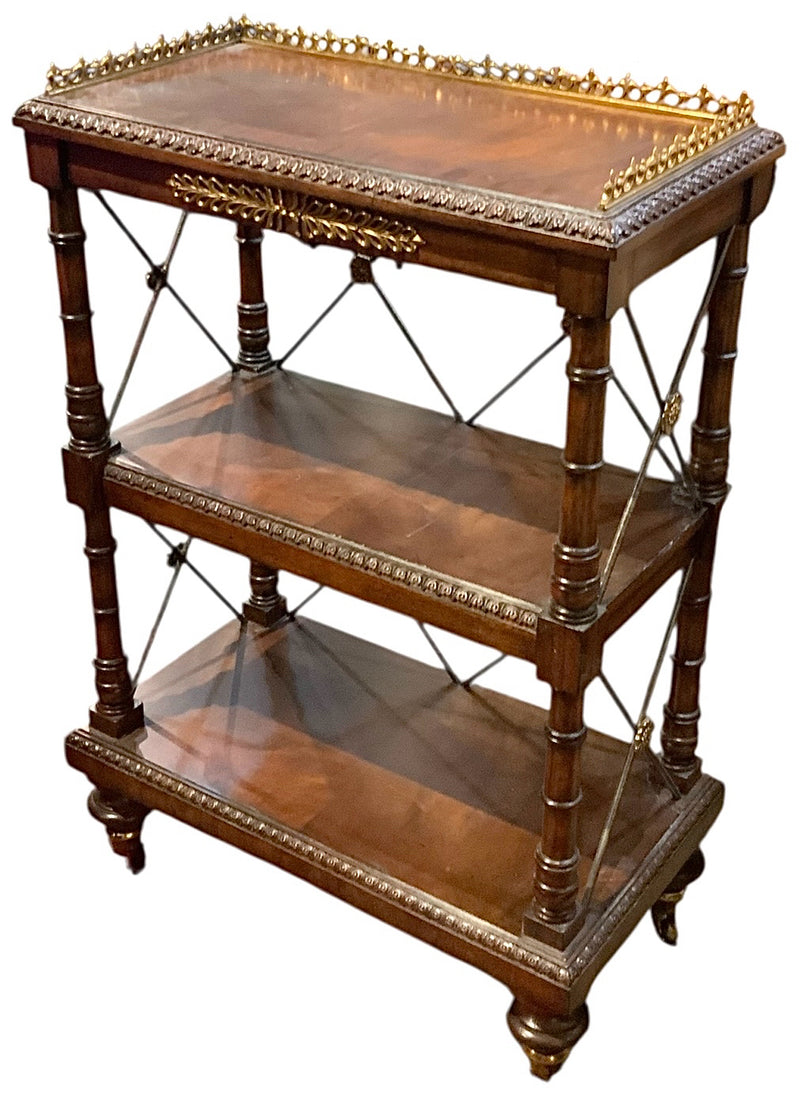 Maitland Smith George IV Style Mahogany Bookcase