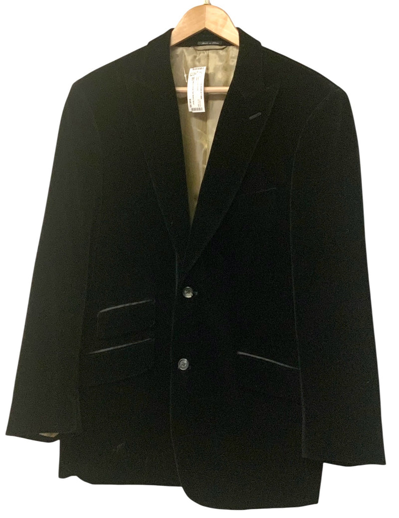 IBIZA Black Velvet Two Button Sport Coat