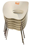 Set/6 Vitra Tom Vac Modular Dining Chairs