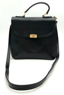 MARK CROSS Vintage Pebbled Leather Top Handle Classic Crossbody Satchel
