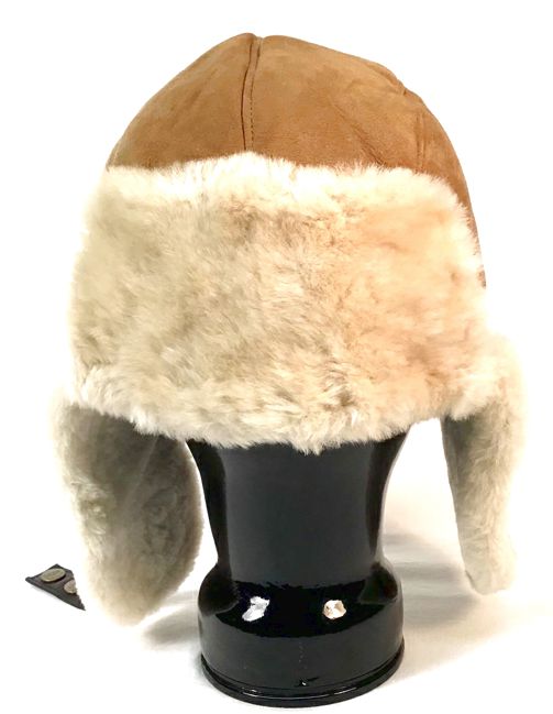 UGG Tan Dyed Sheepskin Shearling Trapper Hat