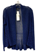EILEEN FISHER Blue Linen Blend L/S Flutter Cardigan