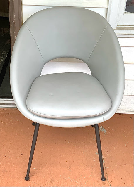 West Elm Leather Orb Dining Chair