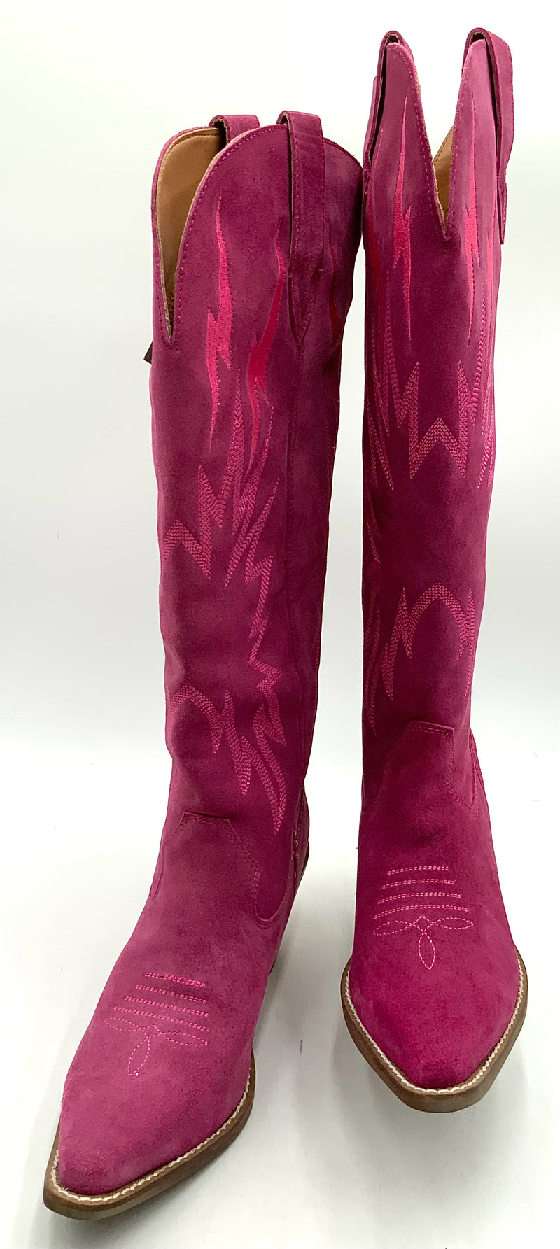 DINGO Fuchsia Sue "Thunder Road" Snip Toe Cowboy Boots 10