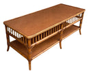 Ethan Allen Rattan Coffee Table