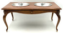 Maitland Smith Dog Bowls With Wood Stand