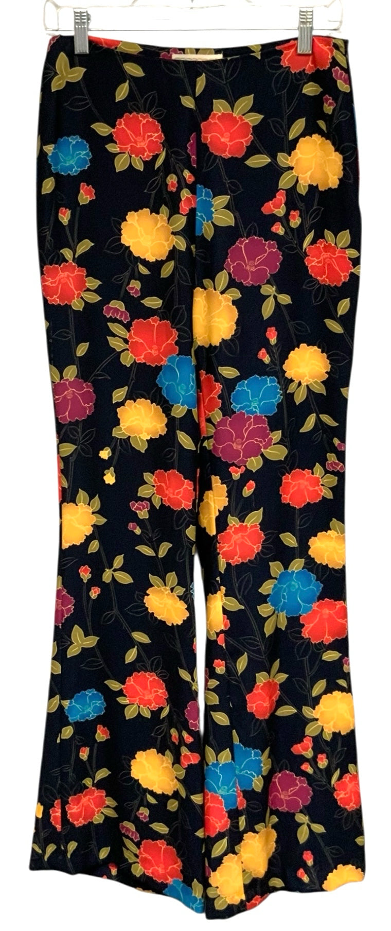 FLORA BEA Navy/Red/Yellow/Multi Floral "Eadie" Pants