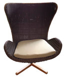 Resin Wicker Swivel Egg Chair