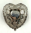Antique Sterling Silver Heart Bowl