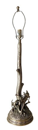 Pewter Tree Motif Lamp-No Shade