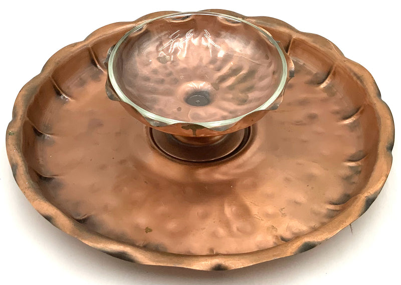 Mid Century Copper Chip & Dip Set