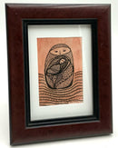 Mixed Media of Mother & Child in Wood Frame