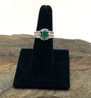 14kt Gold, Diamond & Emerald Ring