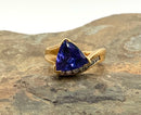 18kt Gold, Diamond & Tanzanite Ring