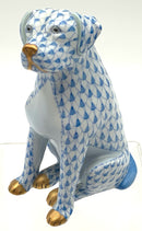 Herend Blue Fishnet Retriever