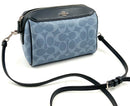 COACH Chambray Blue Signature Leather 91500 Mini Bennett Crossbody
