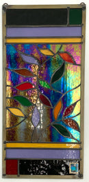 Autmn Leaves Stained Glass Panel