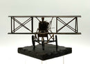 Brutalist Metal Biplane Sculpture