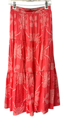 TIZZIE Pink/White Floral Tiered Skirt