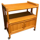 Vintage Rattan Bar Cart