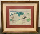 Sarah Churchill Signed & Numbered Lithograph "Visit With Winston"