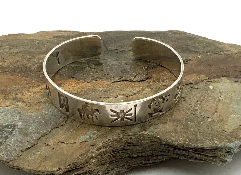 Sterling History of Ireland Cuff Bracelet