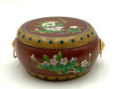 Cloisonne Lidded Box with Ring Handles