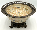 Ceramic & Bronze Centerpiece Bowl