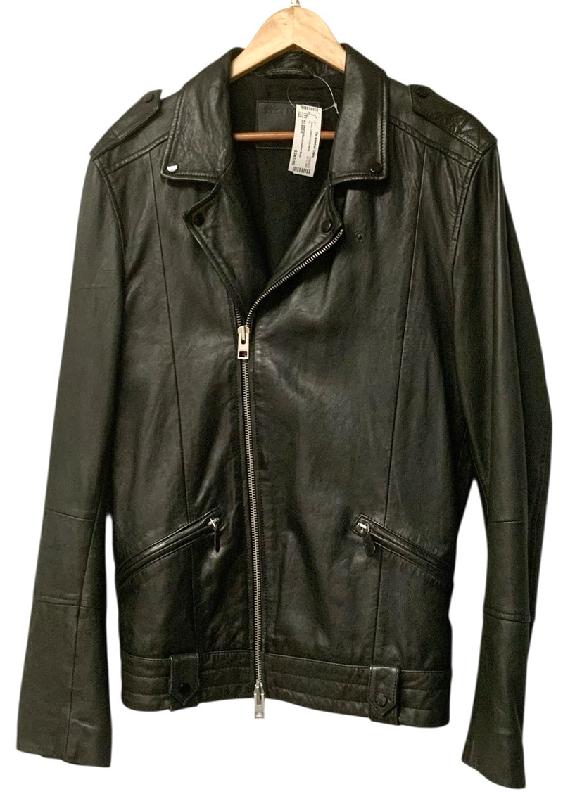 ALL SAINTS Black Leather Moto Jacket