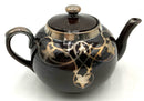 Antique English Art Nouveau Silver & Glass Teapot