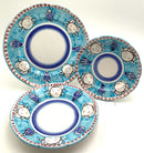 Vietri Italy Blue Crab Dinnerware