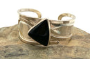 JUDIE RAIFORD Sterling & Onyx Cuff Bracelet
