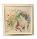 Vintage Painting on Canvas of Couple