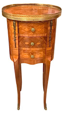 Italian 3 Drawer Occasional Table with Inlay