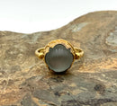 22kt Gold, 18kt Gold & Moonstone Ring
