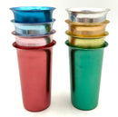 Set/8 Vintage Zephyrware Metal Tumblers