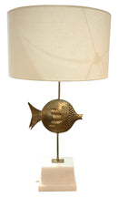 Currey & Co Fish Motif Lamp