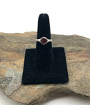 Platinum, Diamond & Pyrope Garnet Ring