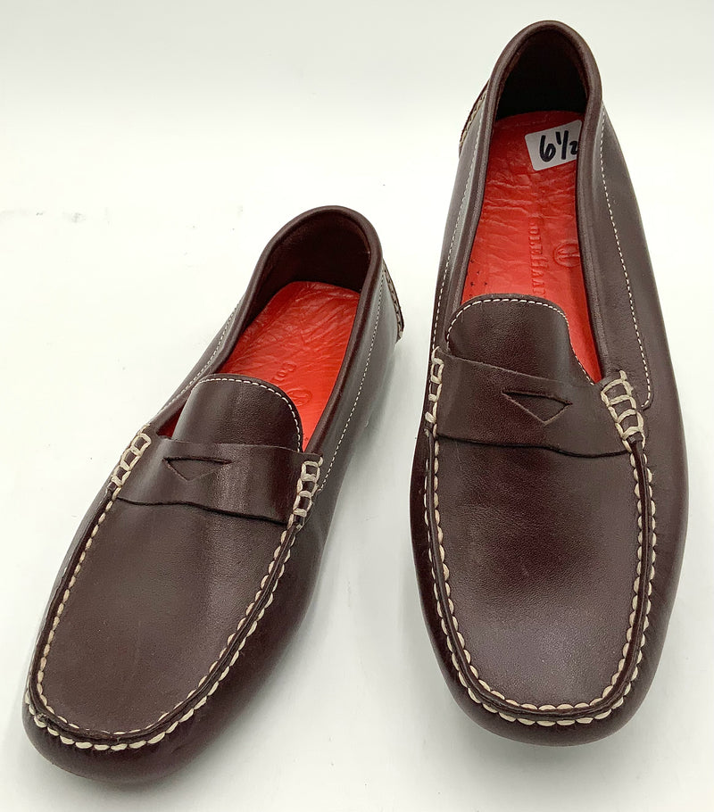 COLE HAAN Brown Leather Penny Loafer Drivers 6.5