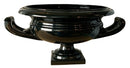 Extra Large Black Ceramic Two Handled Urn